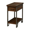 Rustic Wood 1-Drawer Side Table H587