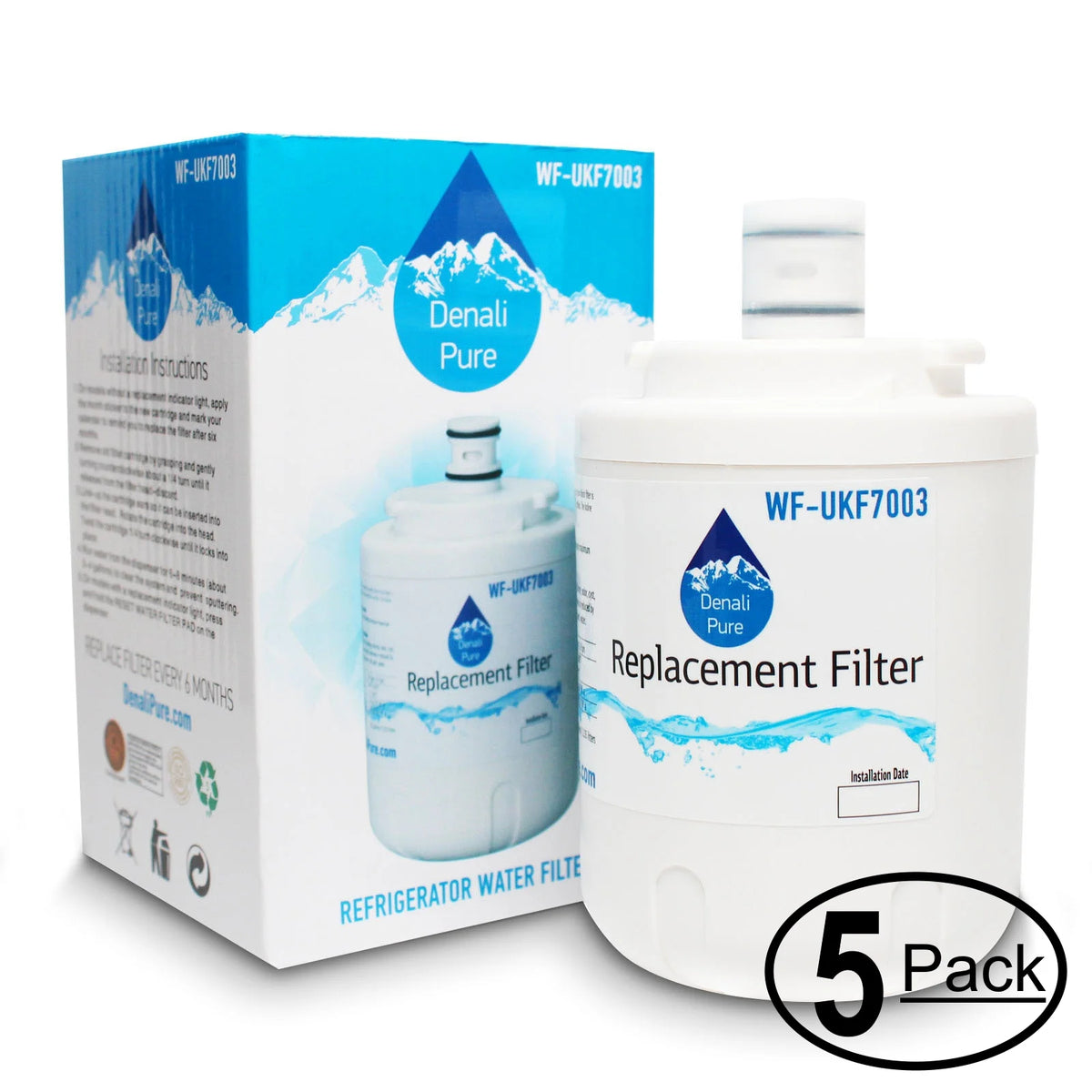 5-Pack Replacement Refrigerator Water Filter Cartridge H979664