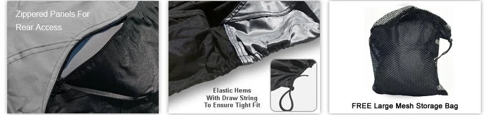 Gray Trailerable Jet Ski Cover with Trailer Straps and Storage Bag X246