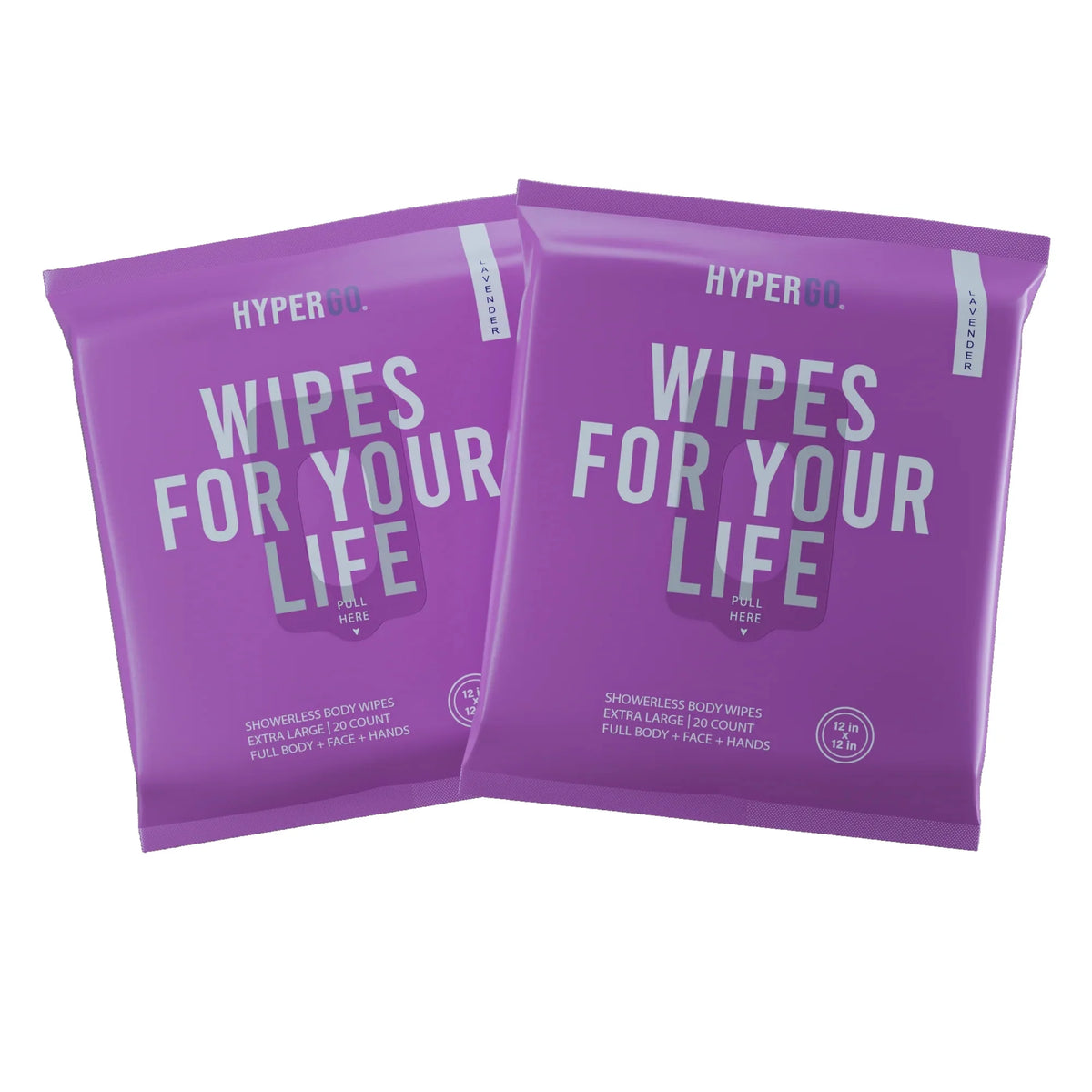 Lavender Body Wipe 20 Count 2 Pack Q916