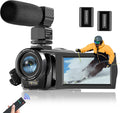 Full HD 1080P 24MP 30FPS 16X Zoom Digital Camera with 3.0 Inch 270° Rotation IPS Screen, Fill Light, Microphone, 2.4G Remote, 2 Batteries N5453