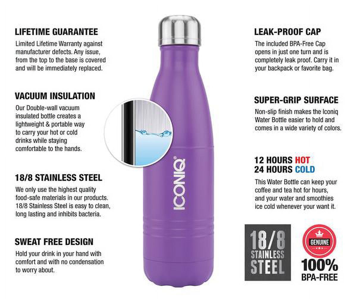 17oz Stainless Steel Vacuum Insulated Water Bottle C702