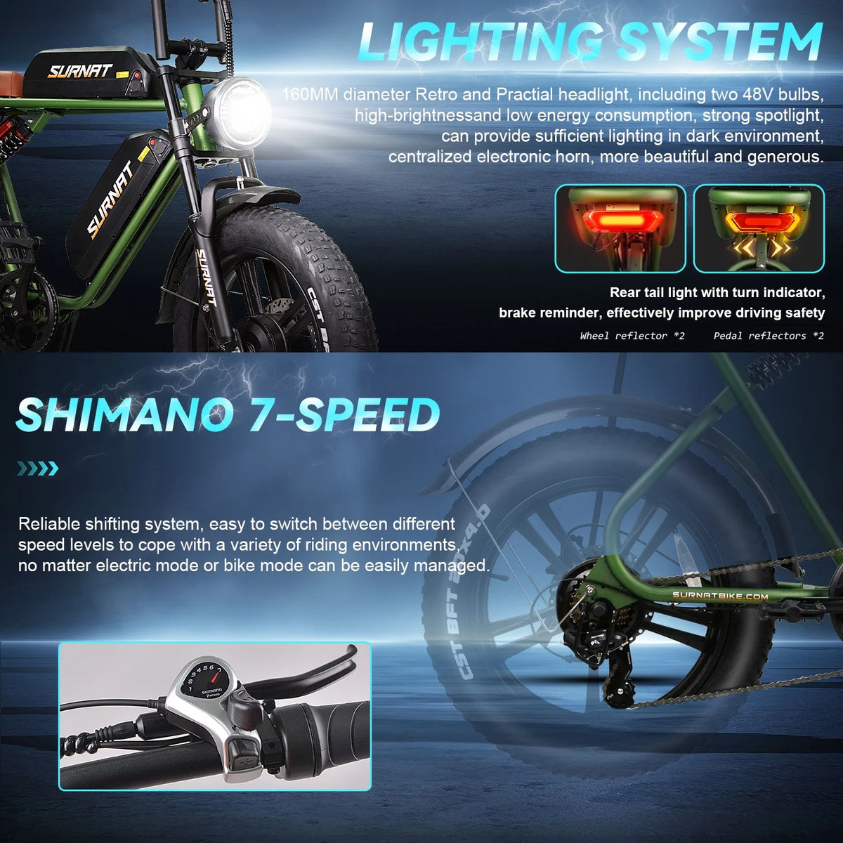 20" Dual Motor 2000W Fat Tire Electric Bike L864536