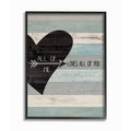 Distressed Heart Black Framed Wall Art, 24 x 30, Wood H425