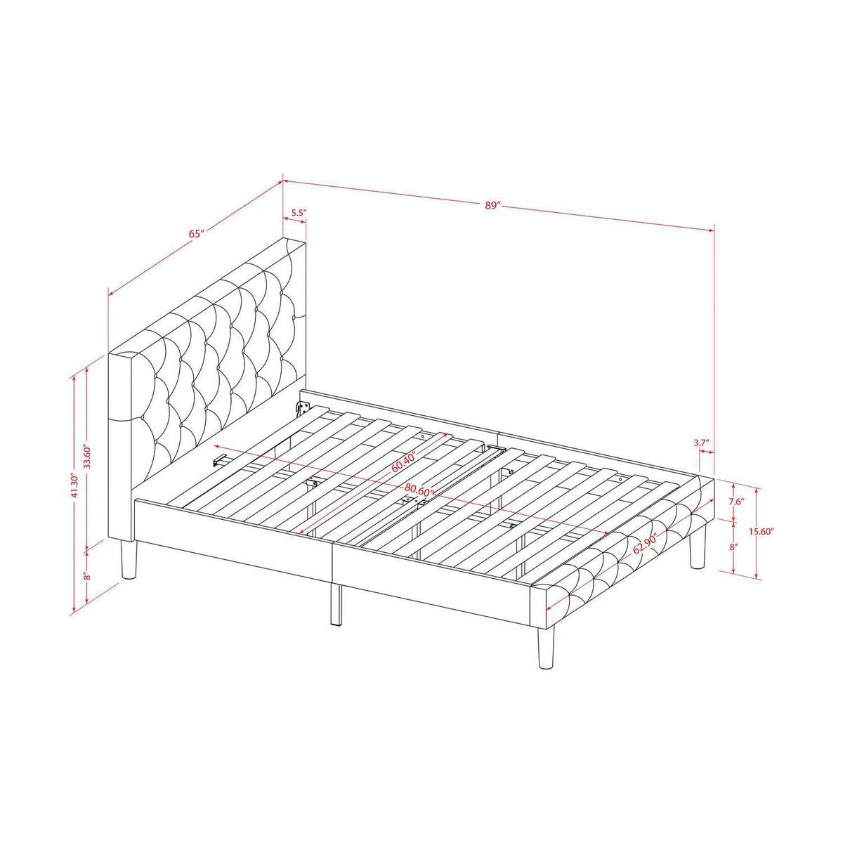 3 Pieces Wood Queen Bedroom Set Z85485