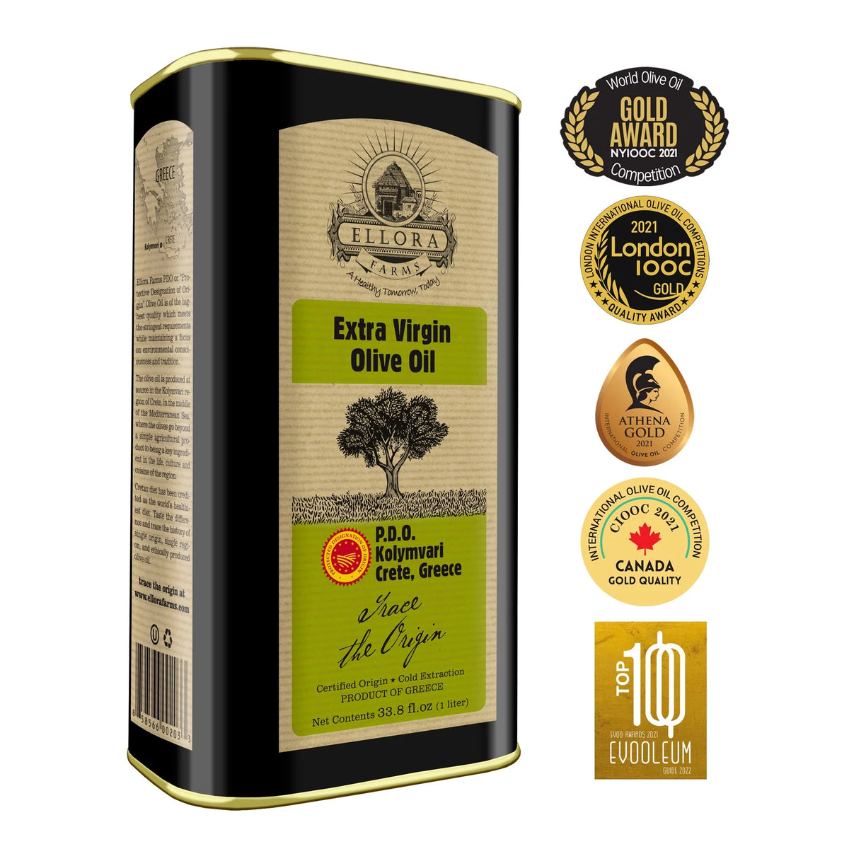 Greek Extra Virgin Olive Oil 33.8 oz Tin O3797