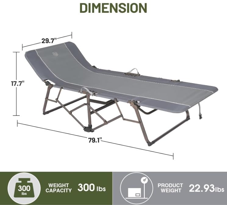 Portable XL Folding Camping Cot V4698
