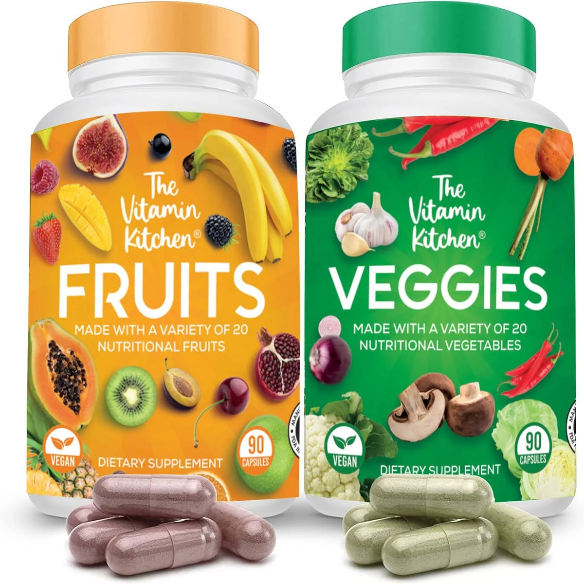 90 Fruits 90 Veggies Whole Food Capsules V763