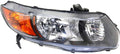 Passenger Side Headlight Assembly for Honda Civic Coupe 2006-2009 L871046