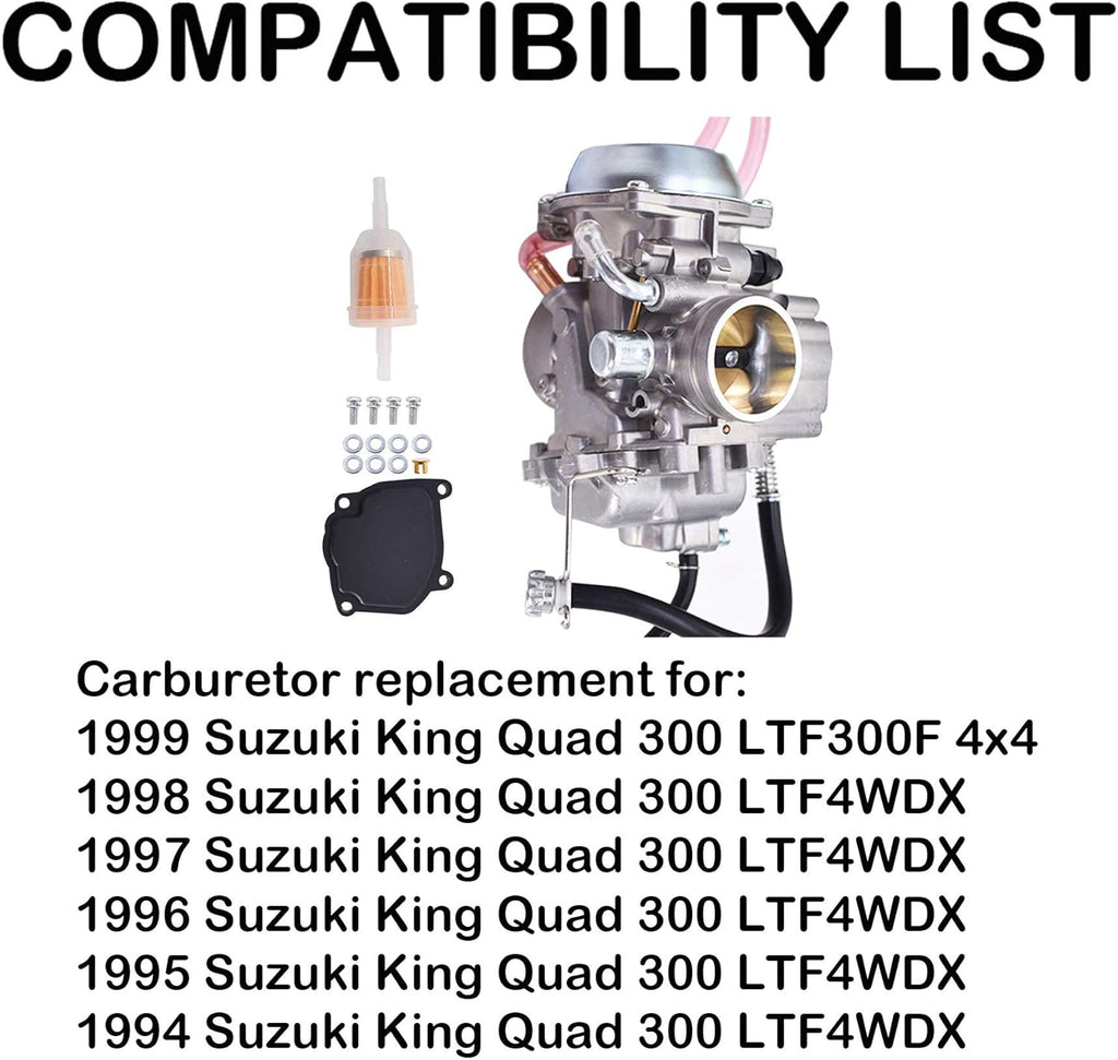 Carburetor Replacement for Suzuki King Quad 300 Pack of 2 X856