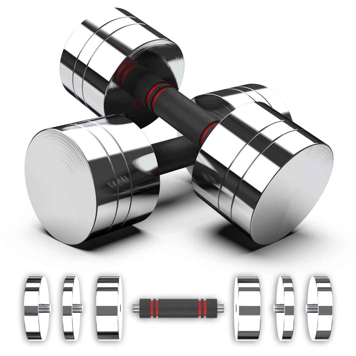 Adjustable Dumbbell Set with Foam Handles M1285