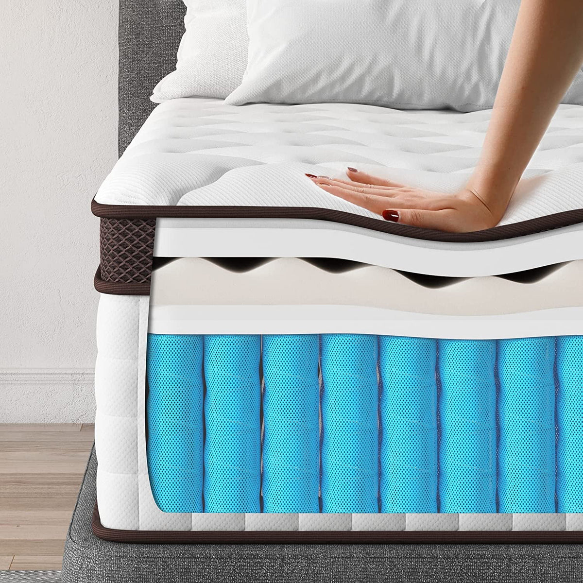 10 Inch Memory Foam Hybrid Full Mattress B331786