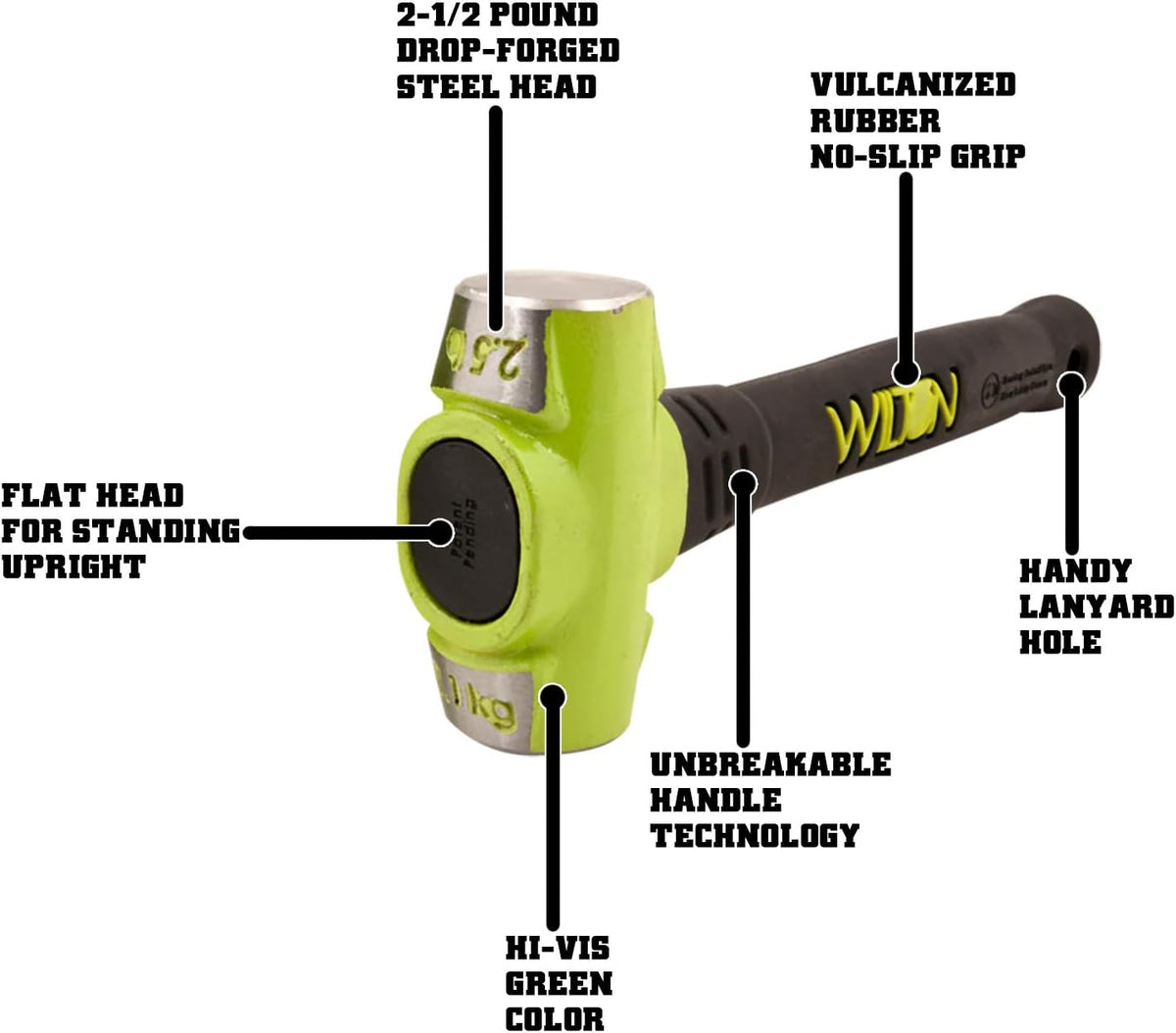 2.5 Lb Sledge Hammer, Pack of 2 O36374