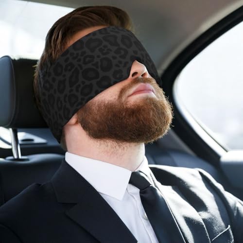 Buffalo Check Red and Black Plaid Blackout Sleep Eye Masks U559