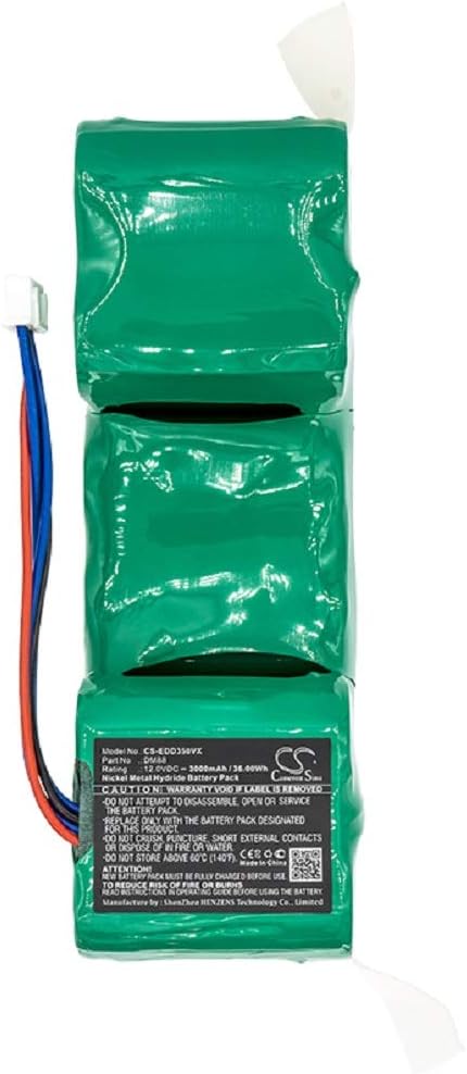 Replacement Battery for Ecovacs Sweeper, 3000mAh Ni-MH, Pack of 2 D7269