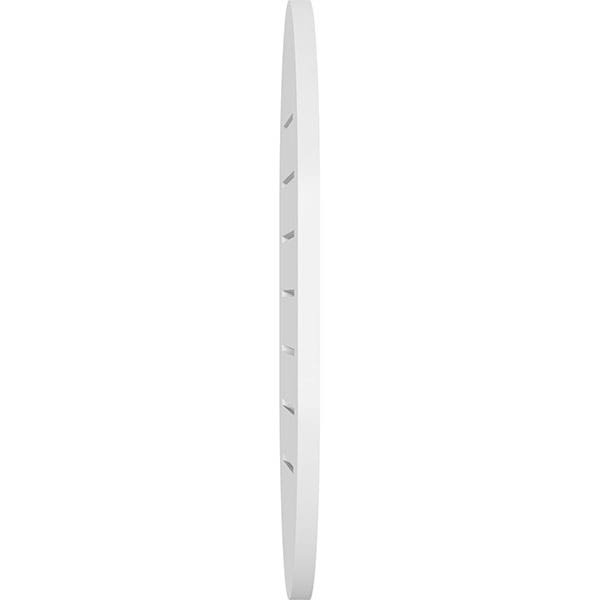 18x22W x 38x22H Vertical Round Ended Surface Mount PVC Gable Vent J111990