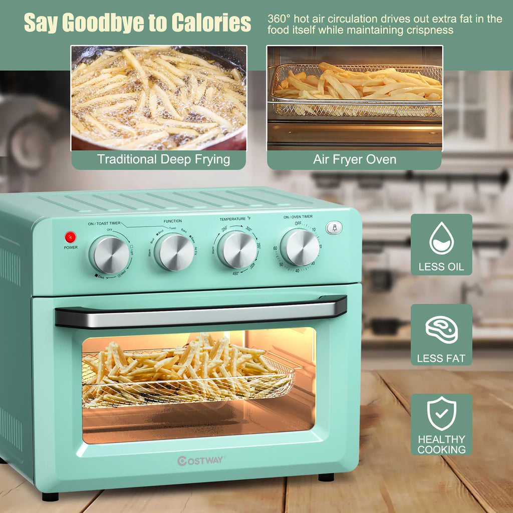 19 QT Air Fryer Toaster Oven with 5 Accessories Z60885