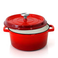Red Enameled Cast Iron Dutch Oven C272523