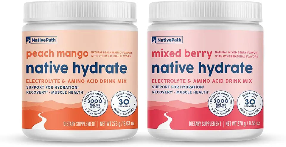 Mixed Berry & Peach Mango Electrolyte Drink Mix with BCAA L845