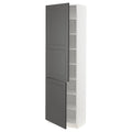 White High Cabinet with Shelves & 2 Doors O5504
