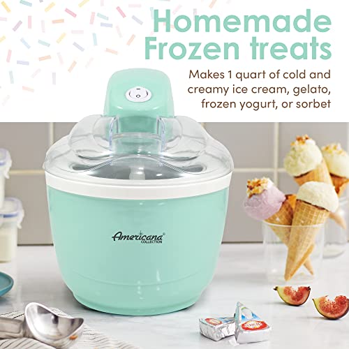 Blue 1 Quart Electric Ice Cream Maker V15338