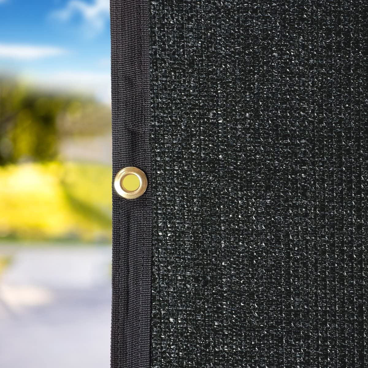 Black RV Awning Privacy Screen Shade Panel Kit 8 x 12ft W5207