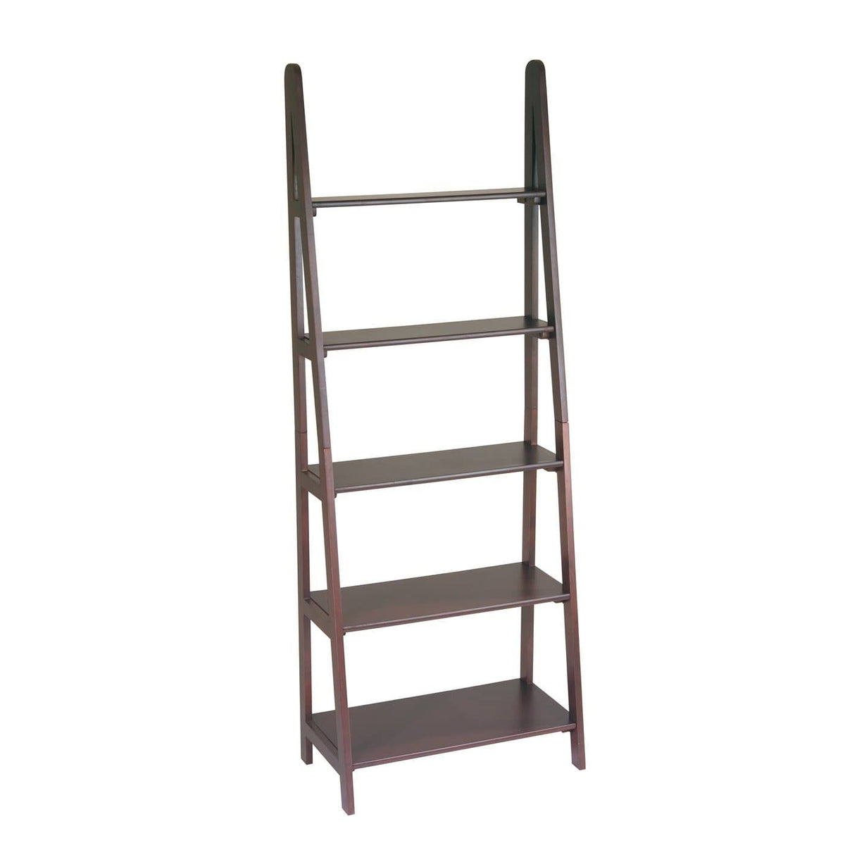 Espresso Ladder Bookcase R5717