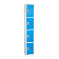 Blue 4 Door Locker with 4 Hooks E613