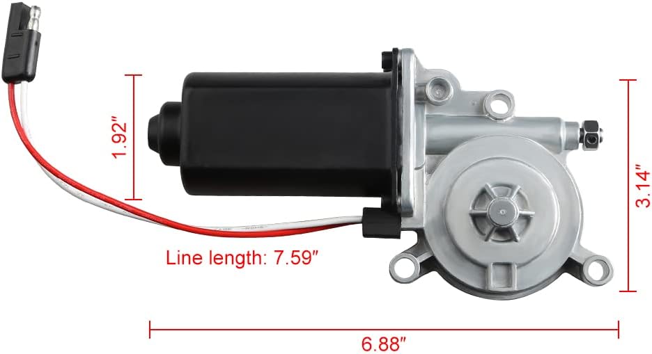 RV Awning Motor Replacement 12-Volt DC 75-RPM Pack of 2 Q833987