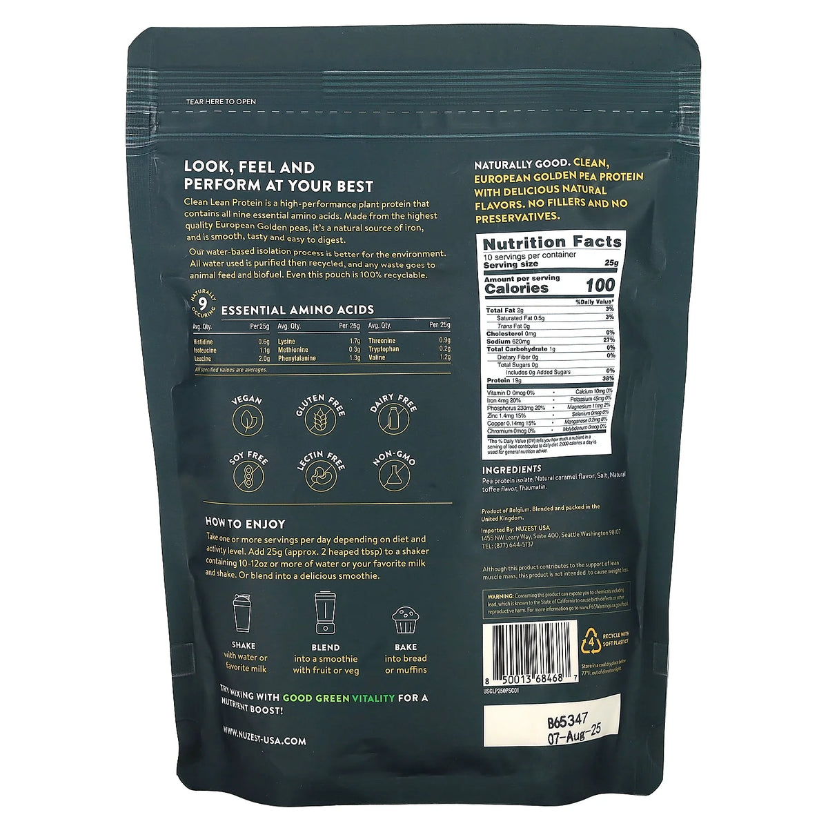 Clean Lean Protein Salted Caramel 8.8 oz Q703032
