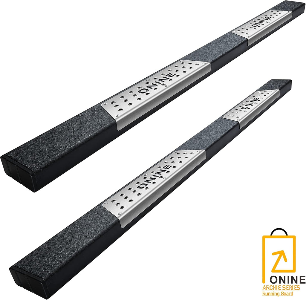 Texture Black Running Boards Side Step Nerf Bar V869