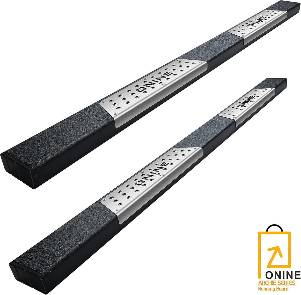 Texture Black Running Boards Side Step Nerf Bar V869