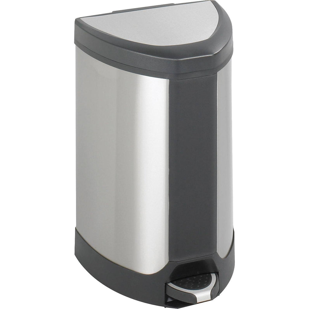 Stainless Steel Trash Can with Flip Lid and Foot Pedal K639