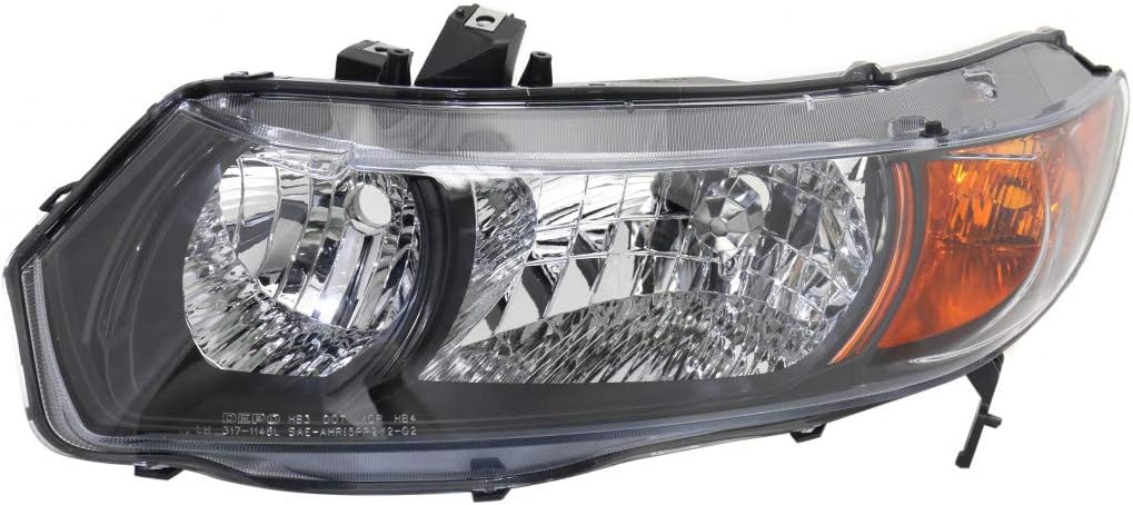 Passenger Side Headlight Assembly for Honda Civic Coupe 2006-2009 L871046