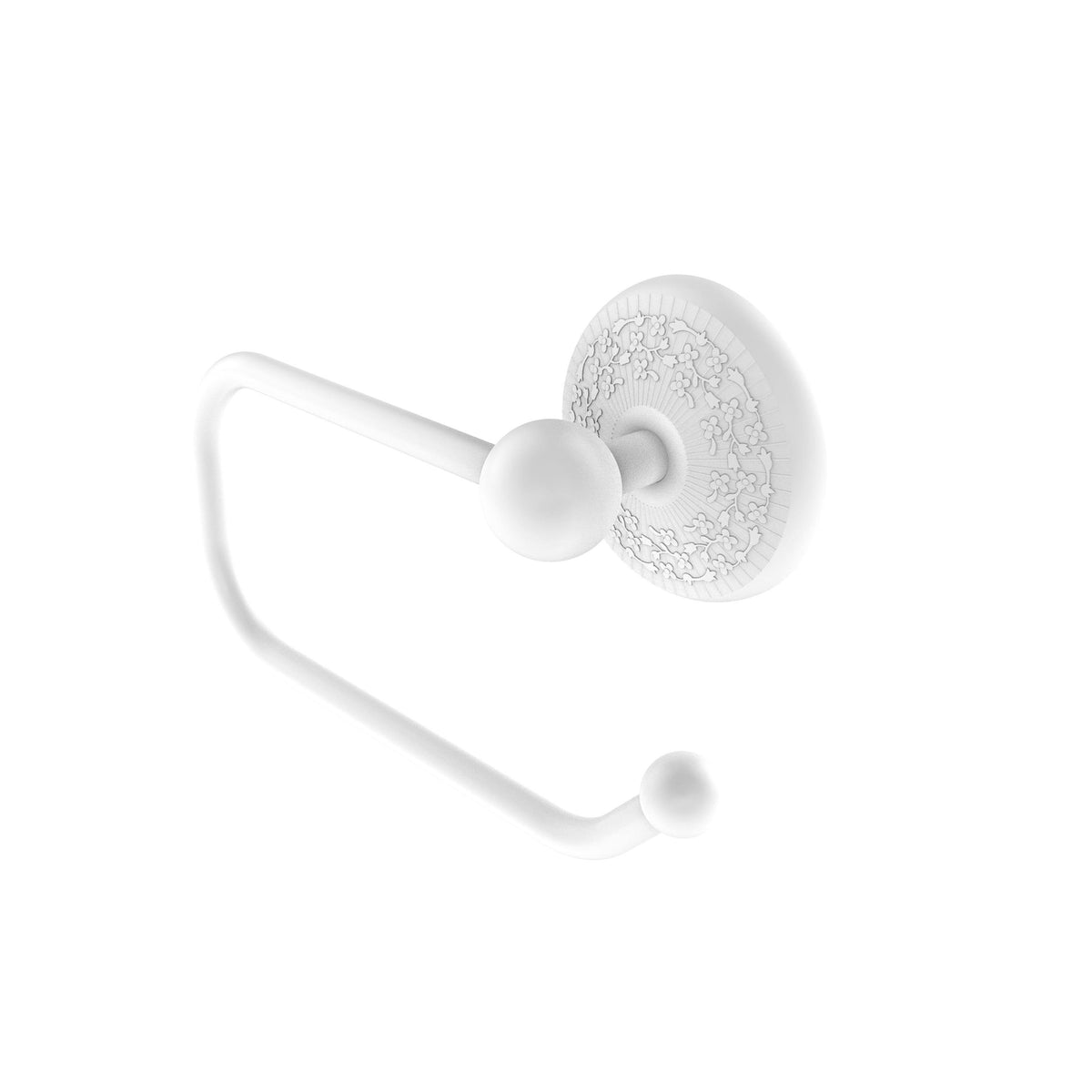 Matte White Toilet Tissue Holder Q26641