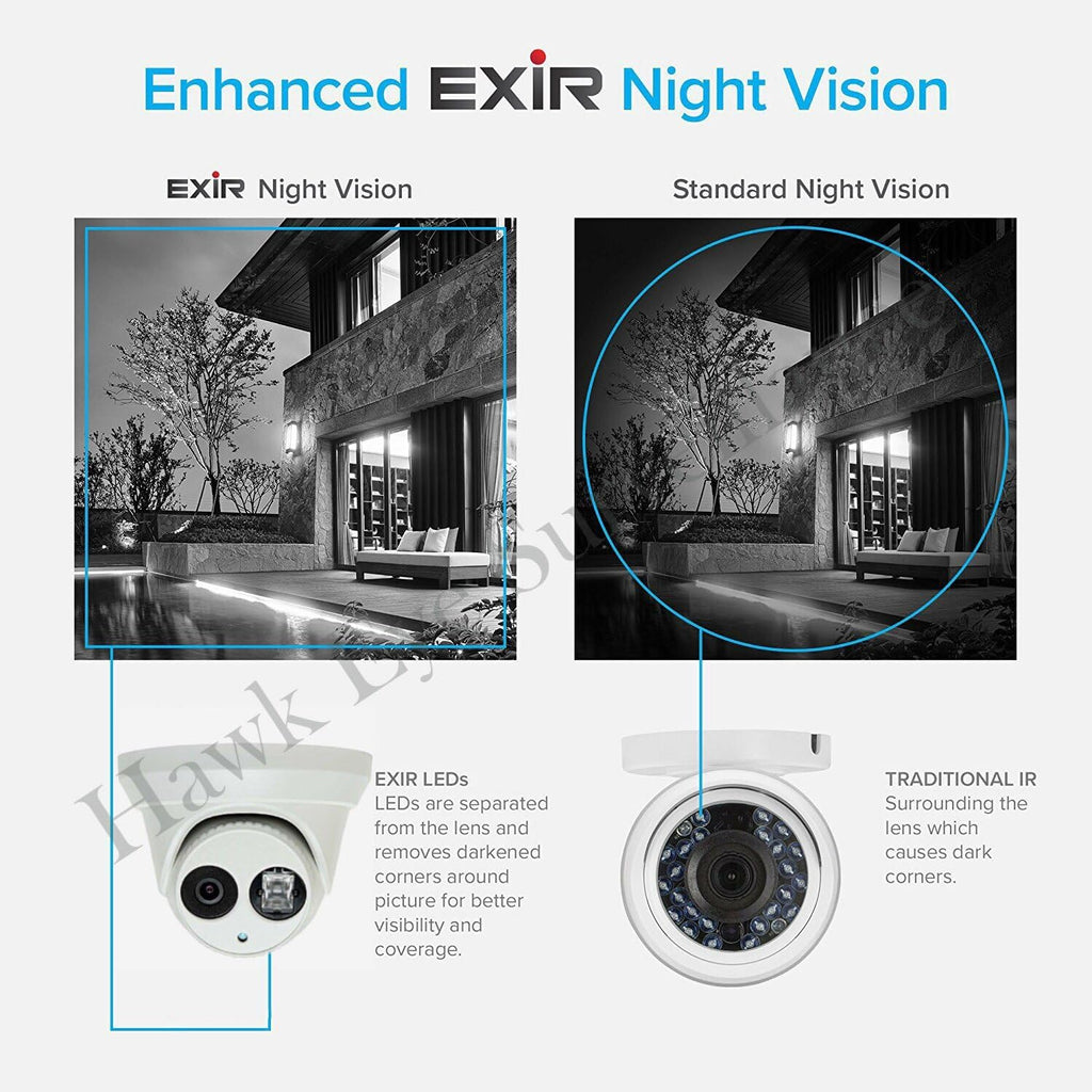 4MP PoE Security IP Camera Turret with IR Night Vision Wide Angle 2.8mm Lens I530071