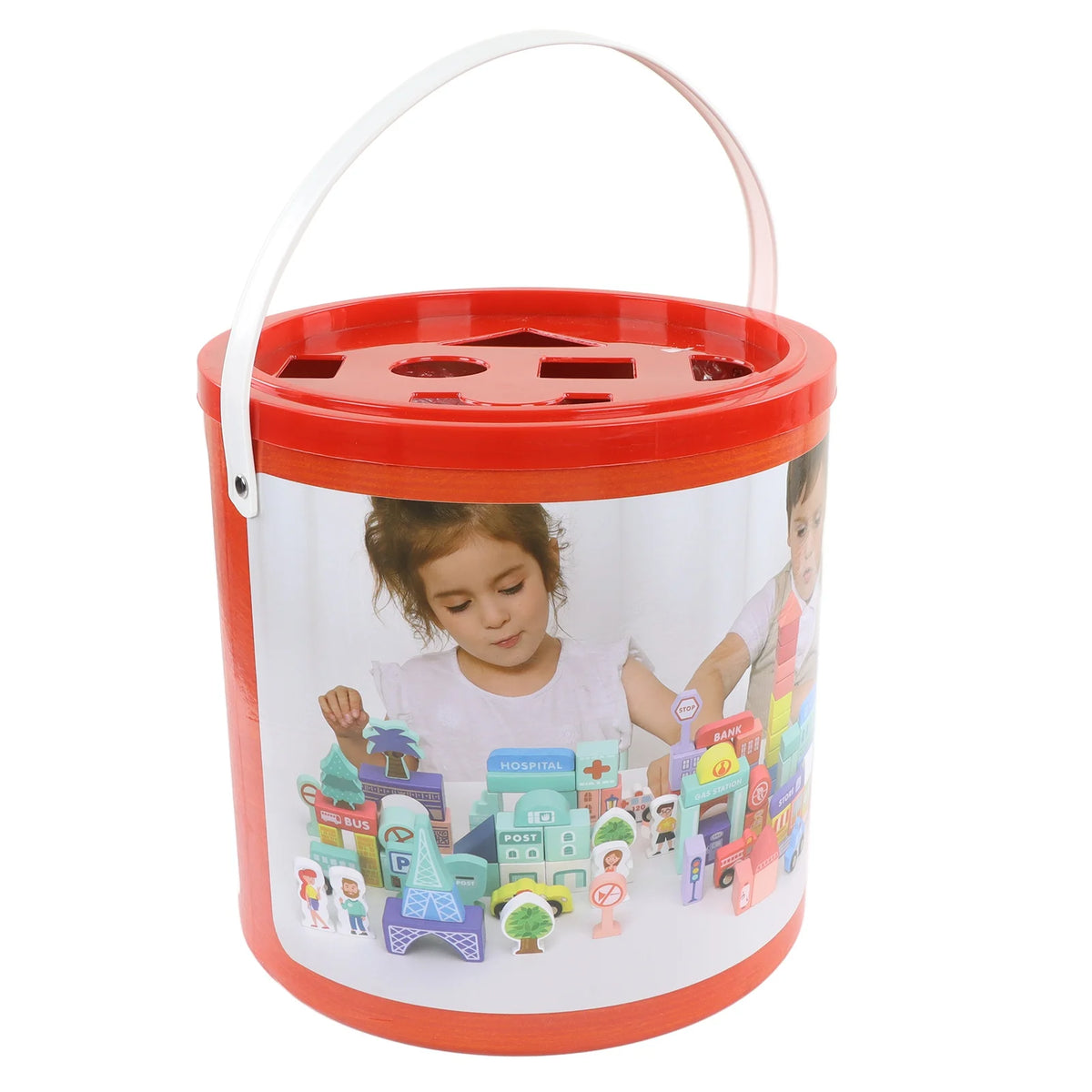 Wooden Building Blocks Set B806