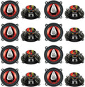 5.25" 3-Way 225W Car Audio Coaxial Speakers, Red (16 Pack) T756741