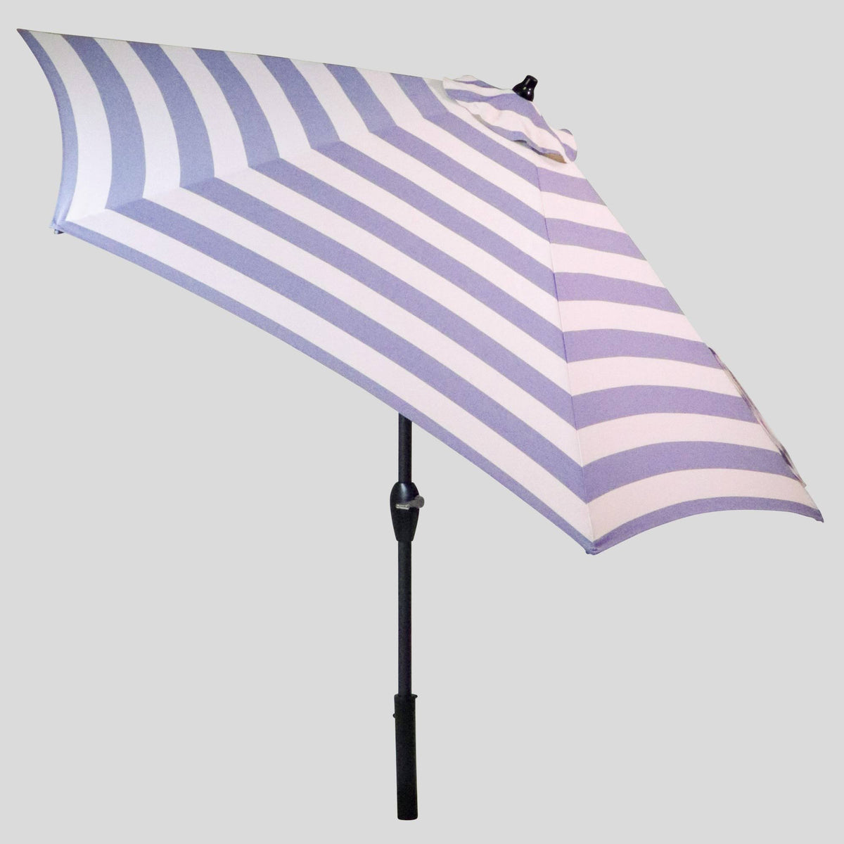 Navy Round Patio Umbrella with Light Wood Pole C4466