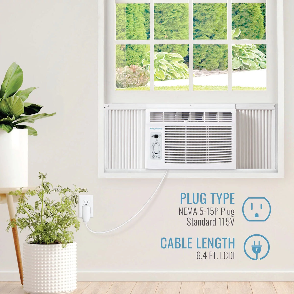 12,000 BTU 115-V Window Air Conditioner with Remote, White F89706