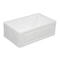 33 In. Apron Front Farmhouse Single Bowl Kitchen Sink, Matte White I866602