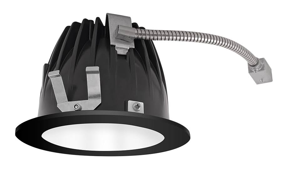 LED Trim Round 80Deg 40K 80CRI White Cone Black Ring A338