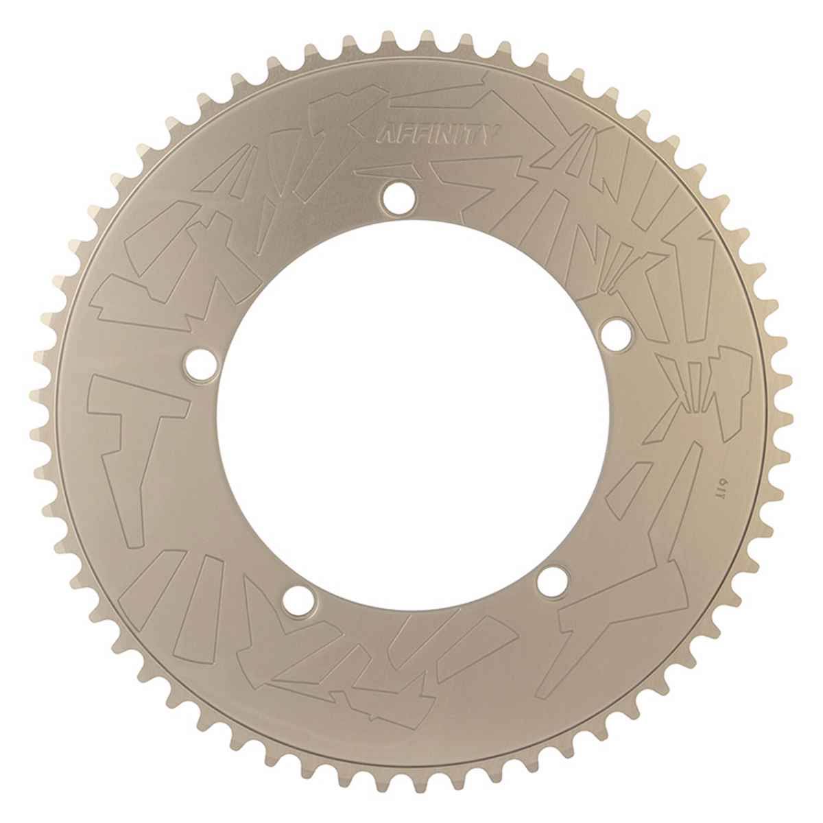 144mm 61T Hard Anodized Gray Track Chainring J281206