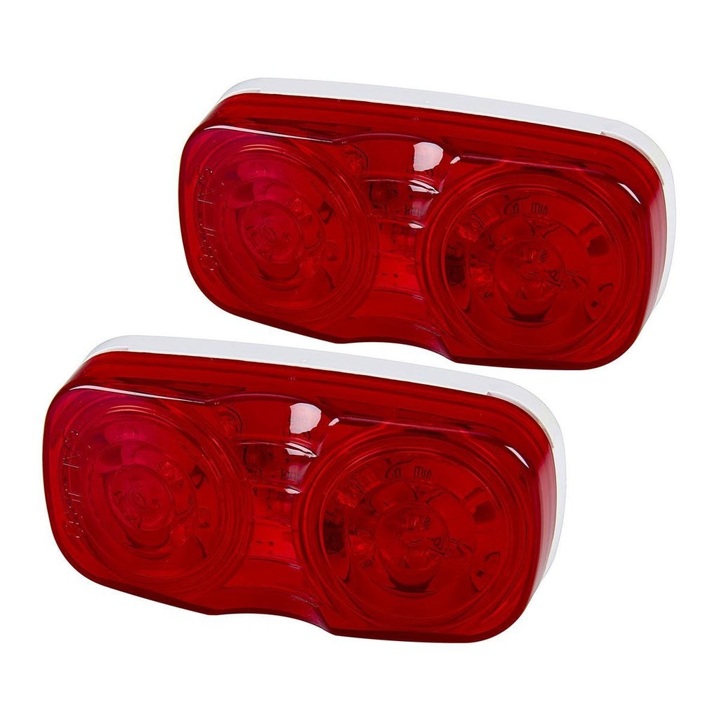 Red 2 Pack Clearance Marker Lamps D365