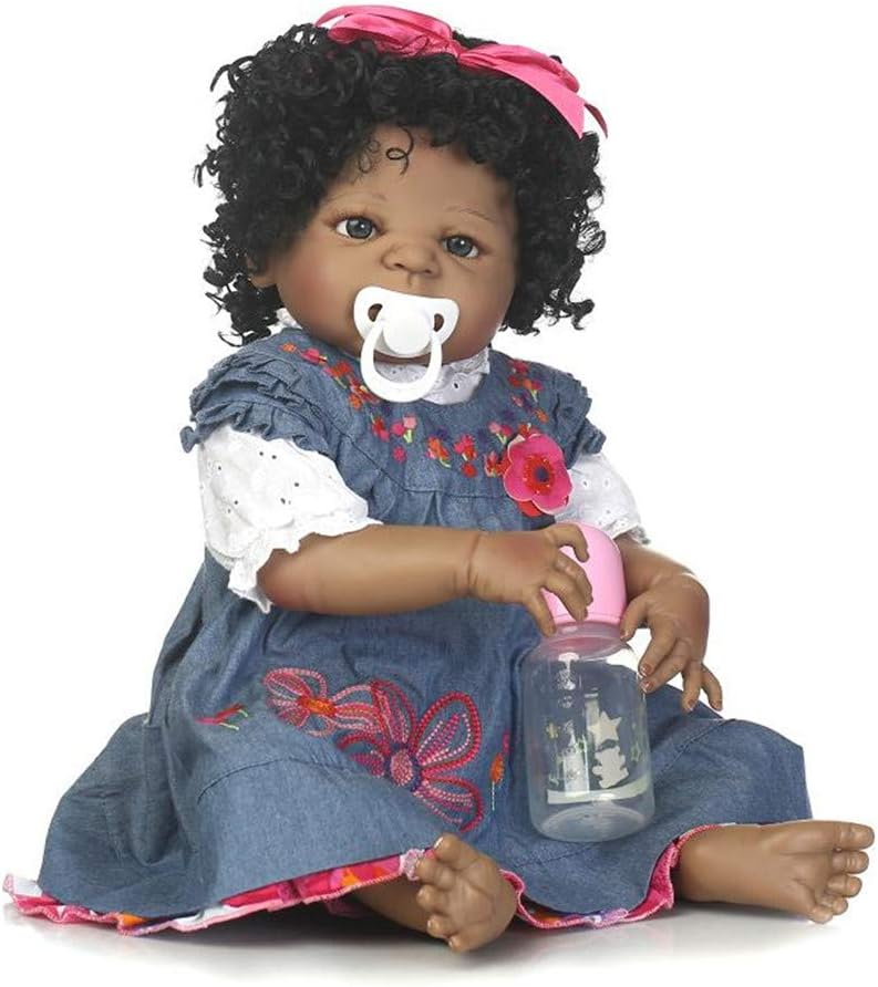 African American Twins Reborn Baby Dolls Silicone Vinyl Full Body Lifelike Waterproof Bathable Dolls Y687