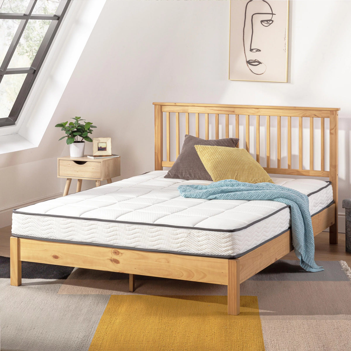 6 Bonnell Spring Mattress with Comfort Foam Top, Twin A11074