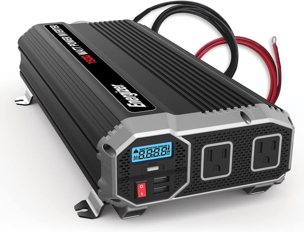 1500 Watts Power Inverter, 12v to 110v, Two AC Outlets, Two USB Ports X893