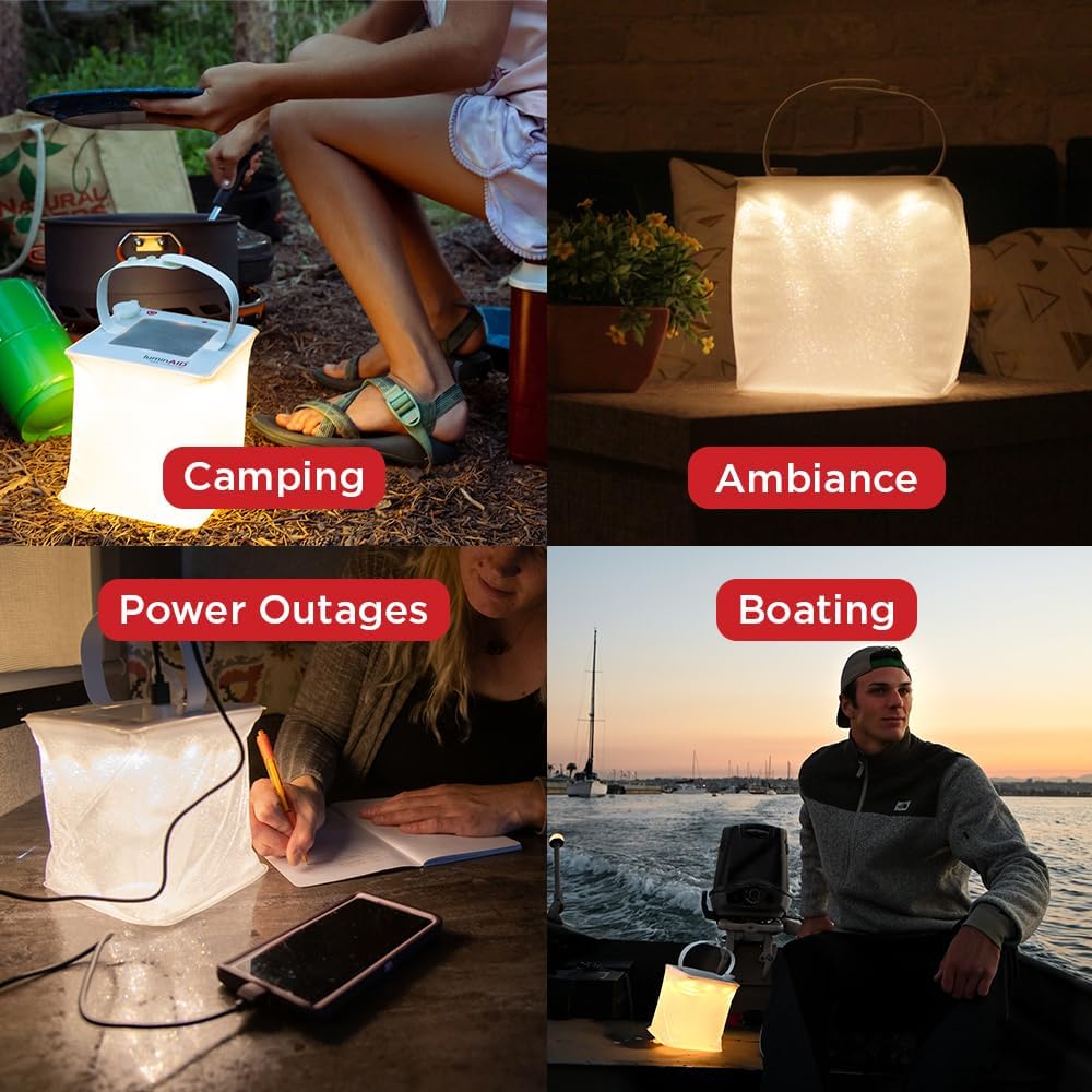 2-in-1 Solar Camping Lantern and Phone Charger J80545
