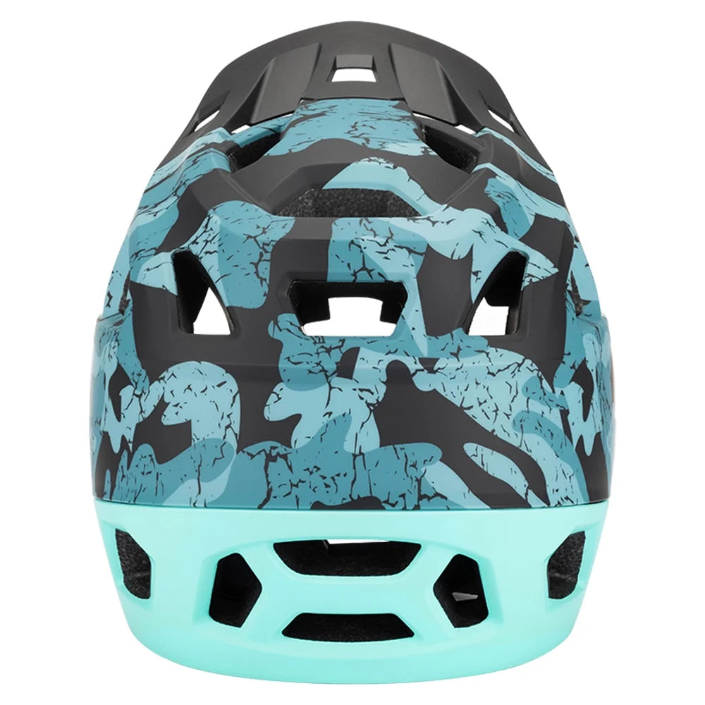 Full Face MTB Helmet with Visor, 59 61cm Head Circumference O811