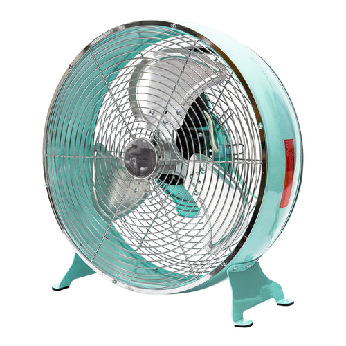 12 inch 3-Speed Retro Metal Drum Fan Black J176103